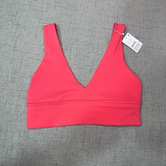 Lululemon Align V-Neck Bra A/B Cup Glazed Pink Size 8 NWT - Picture 4 of 10
